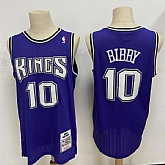 Kings 10 Mike Bibby Purple 2001-02 Hardwood Classics Jersey